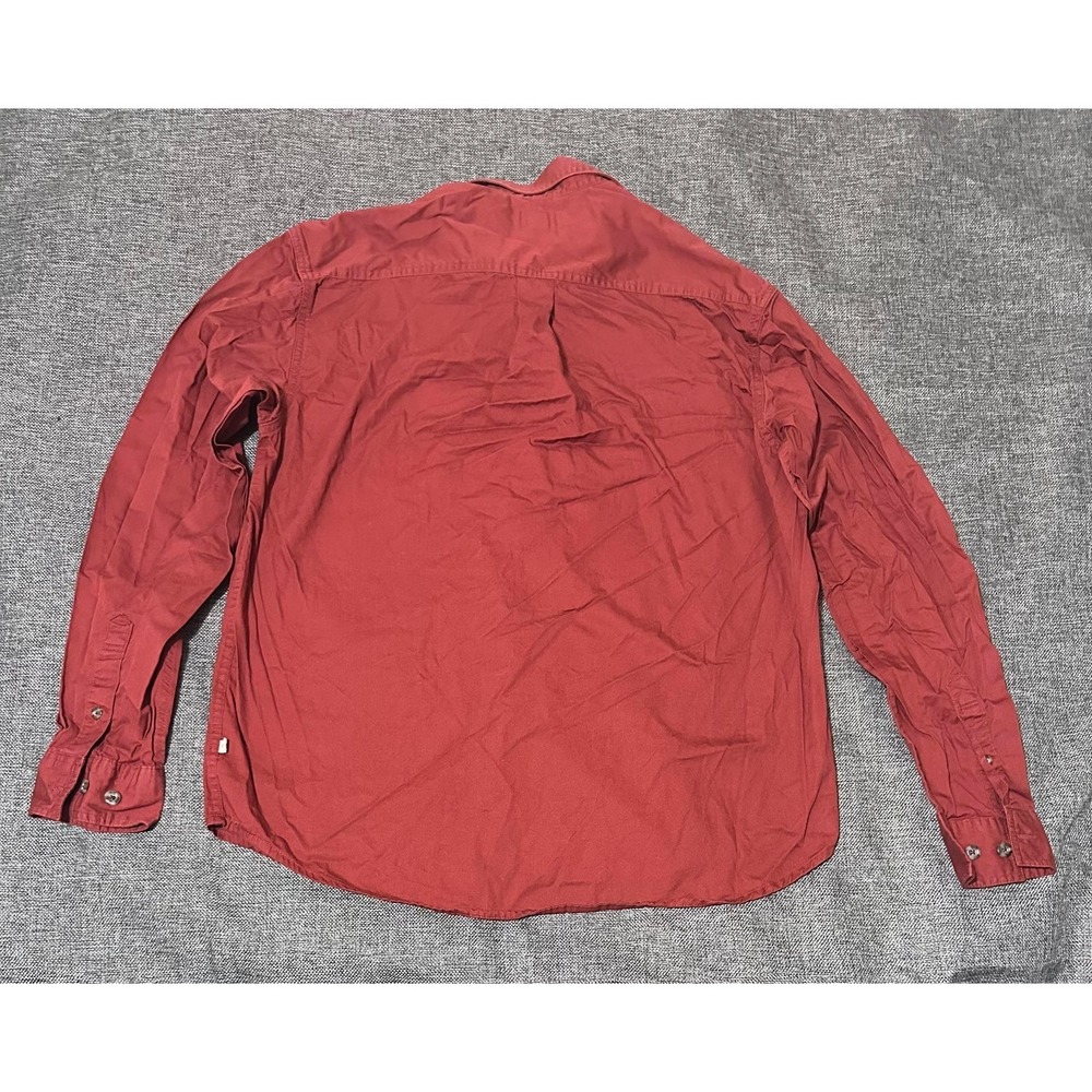 Magellan Outdoors Men's XL Red‎ Chamois Deer Embroidered Long Sleeve Shirt - Picture 7 of 7